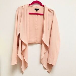 Torrid blush waterfall front blazer size 0X / 0696